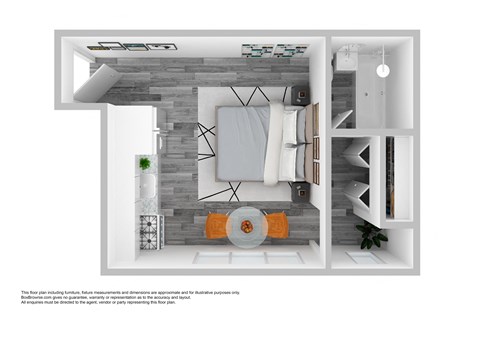 bedroom floor plan an in 2d